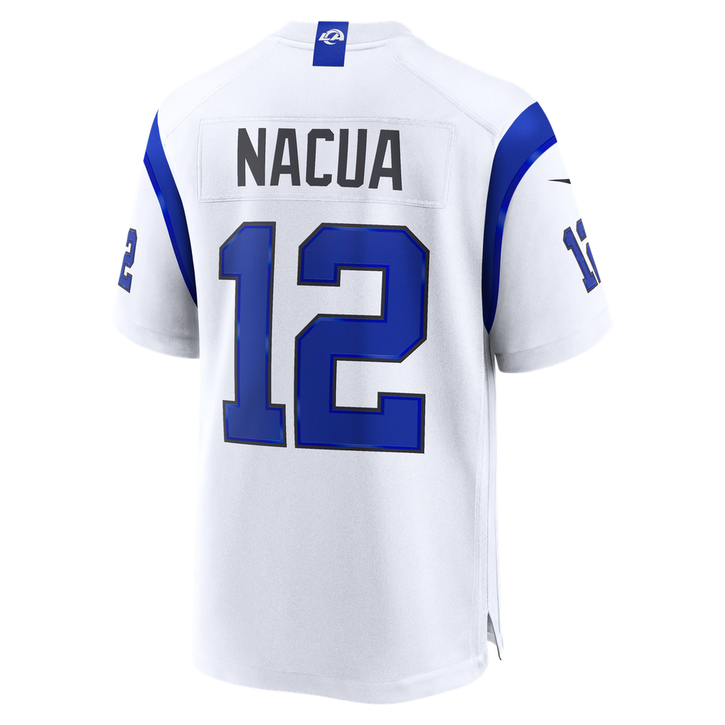 Puka Nacua Los Angeles Rams Fearsome White Jersey