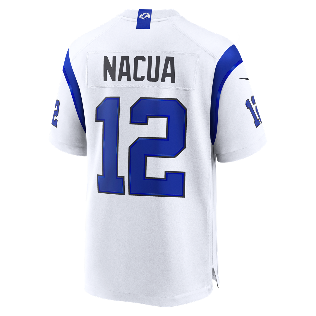Puka Nacua Los Angeles Rams Fearsome White Jersey