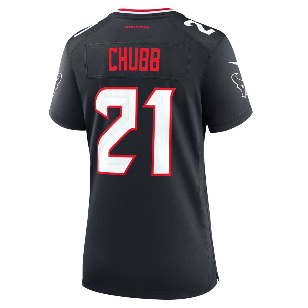 Nick Chubb Houston Texans Women's Team Jersey - Navy