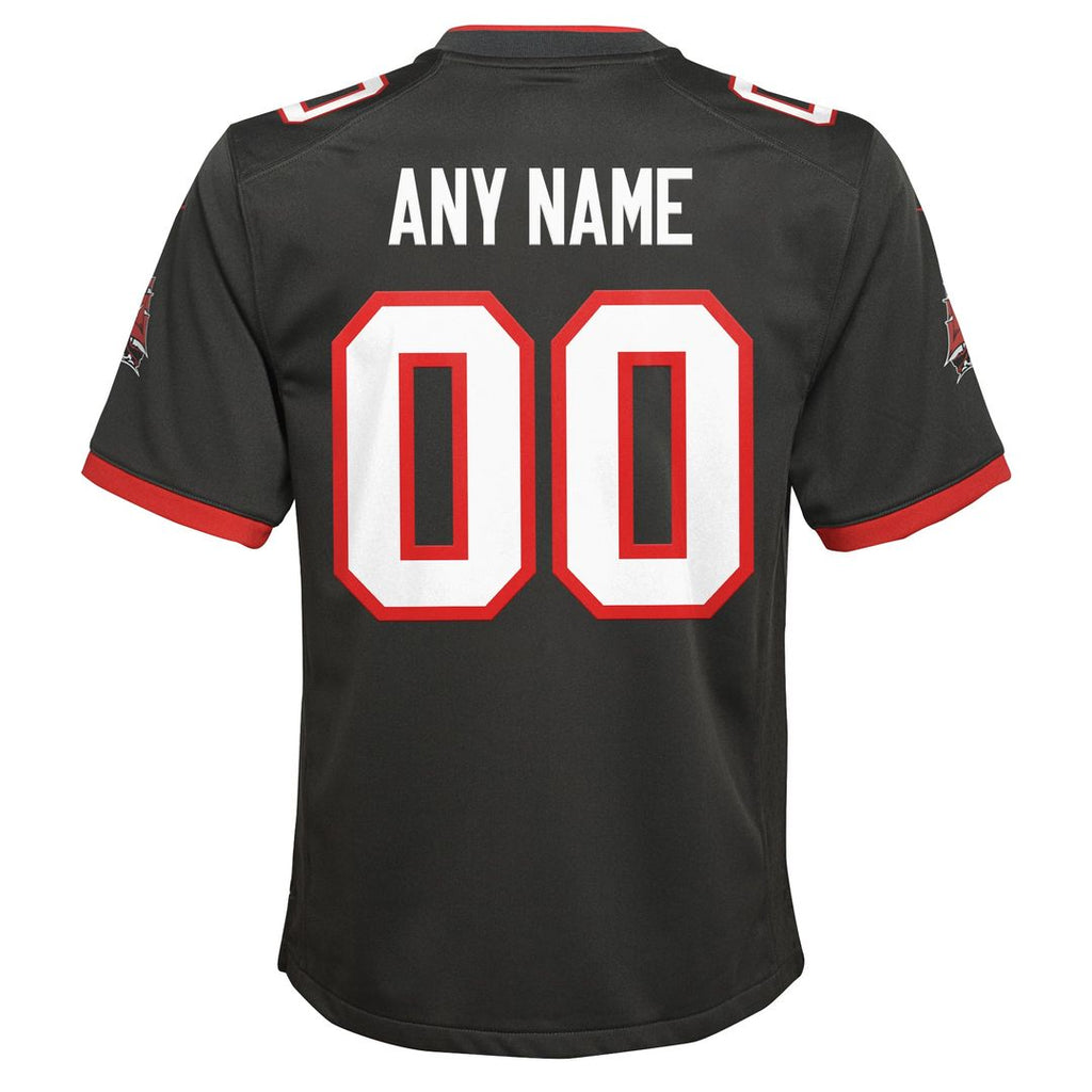 Tampa Bay Buccaneers Youth Alternate Custom Jersey - Pewter