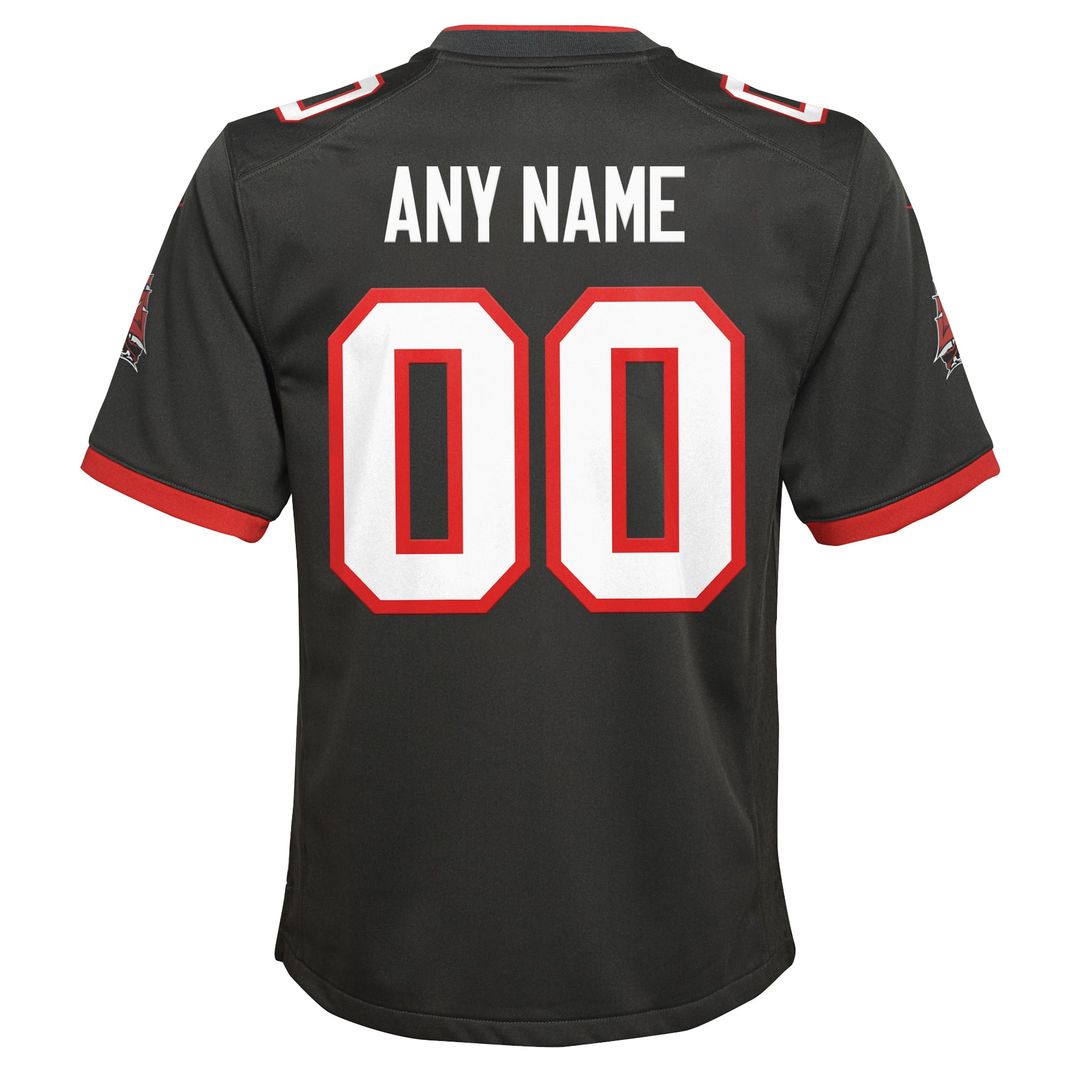Tampa Bay Buccaneers Youth Alternate Custom Jersey - Pewter