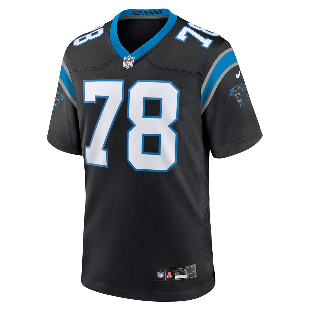 Popo Aumavae Carolina Panthers Team Jersey - Black