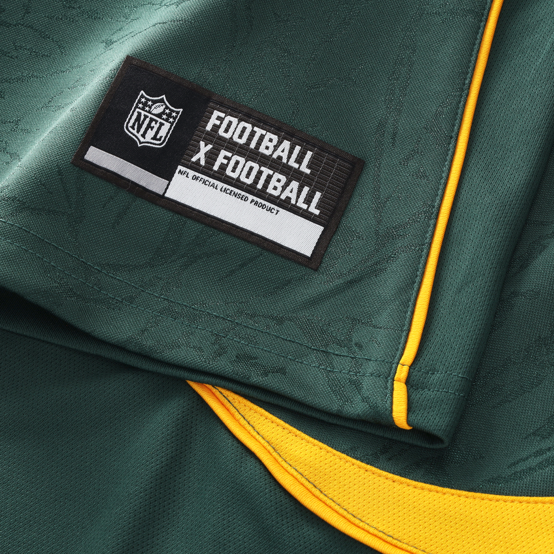 Green Bay Packers Youth Football x Football V-Neck Fan Top - Green