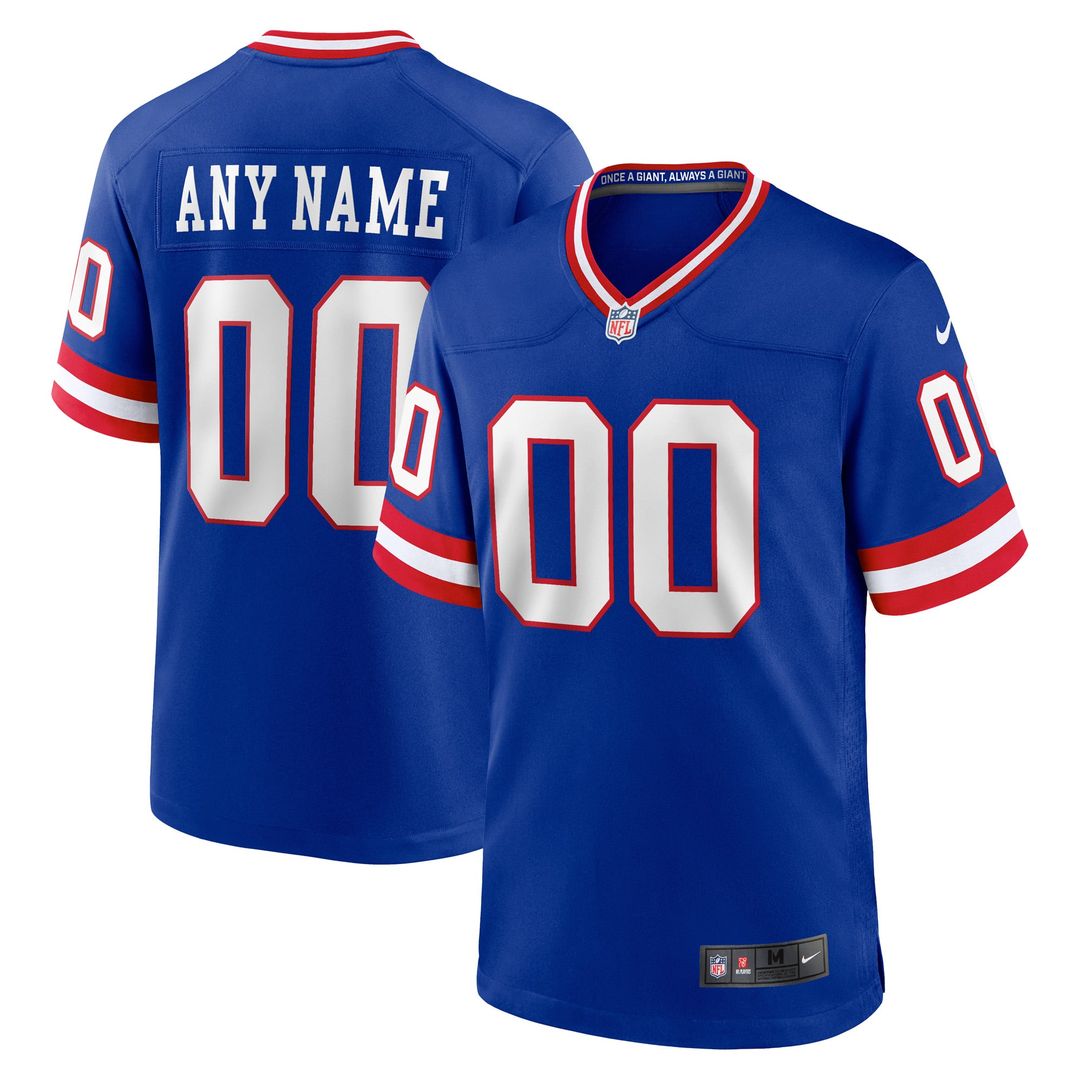 New York Giants Classic Custom Jersey - Royal
