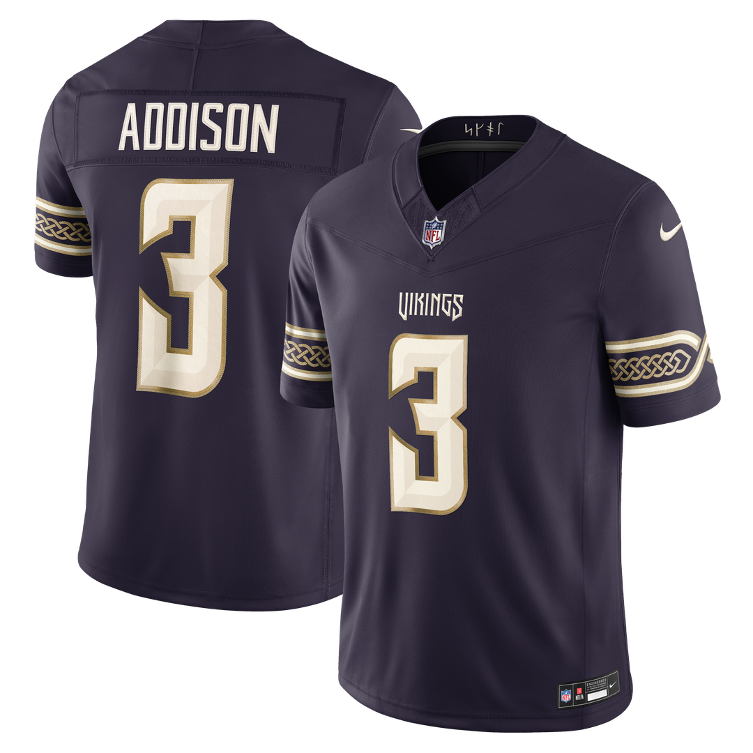 Addison Minnesota Vikings 2026 Rivalries Collection Stitched Jersey - Purple
