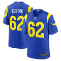 Payton Zdroik Los Angeles Rams Jersey - Royal