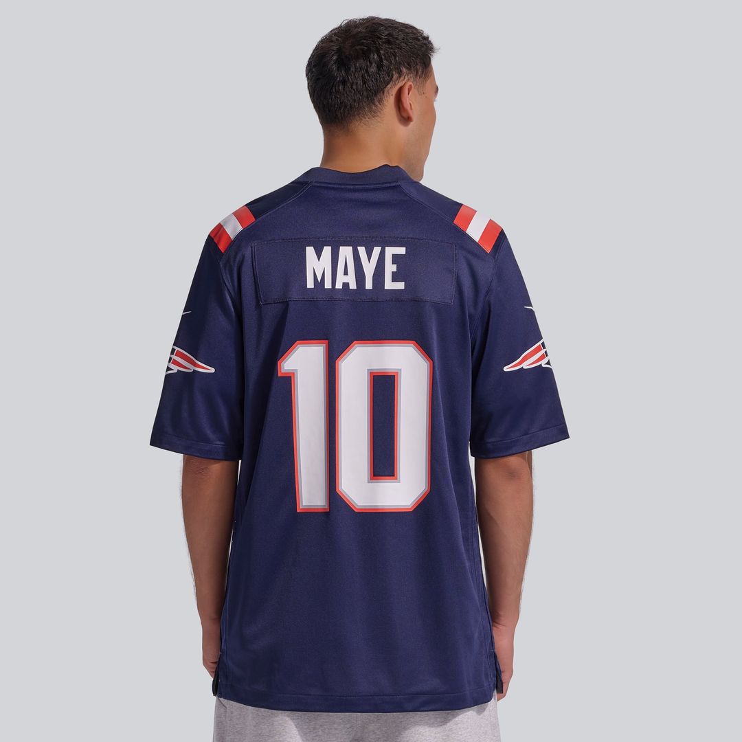 Drake Maye New England Patriots Player Jersey - White