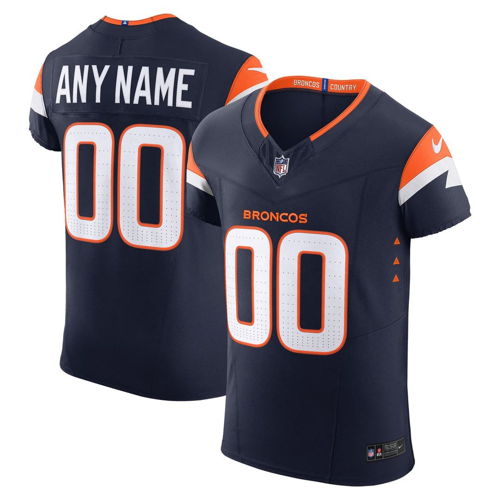 Denver Broncos Alternate Elite Custom Jersey - Navy