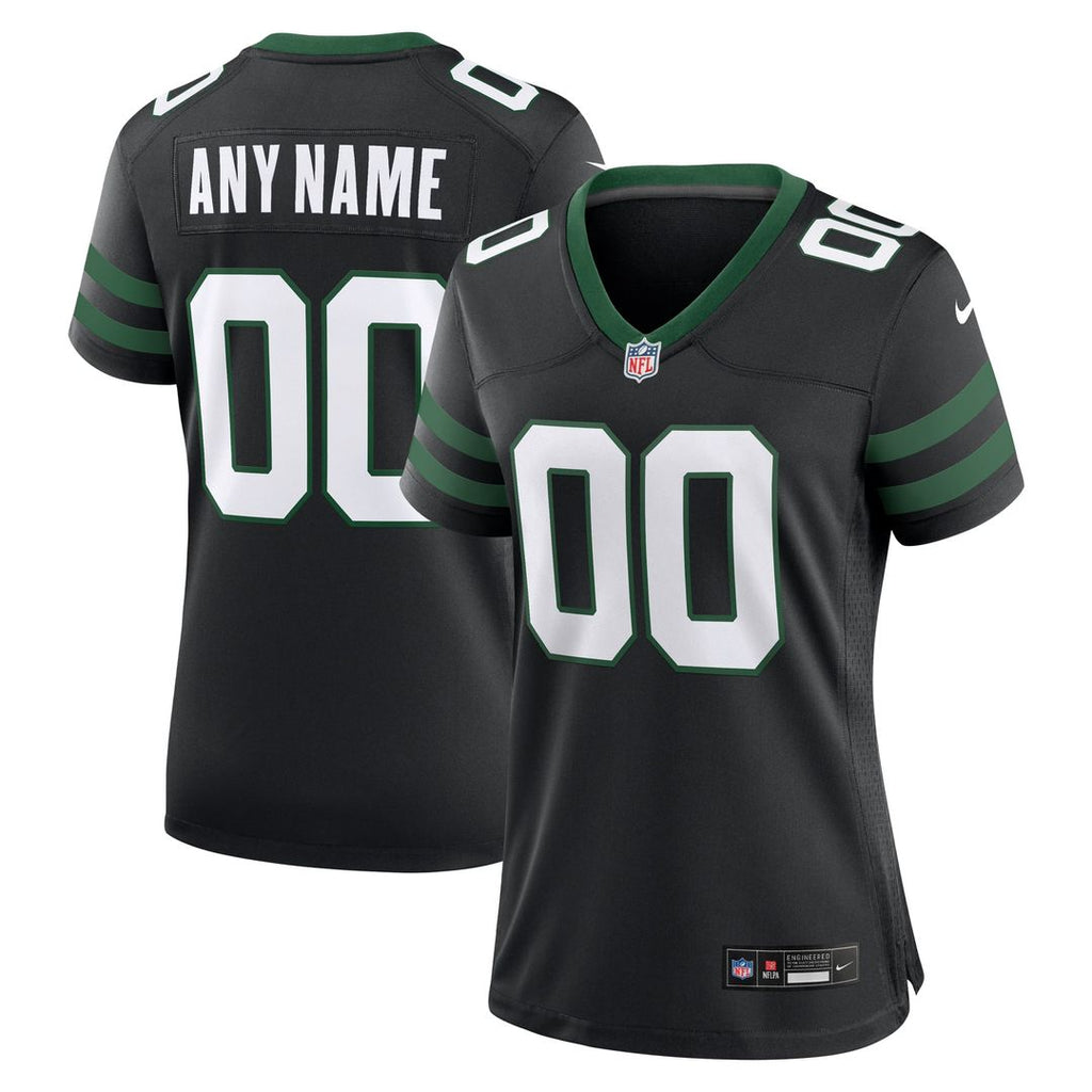 New York Jets Women's Alternate Custom Jersey - Legacy Black