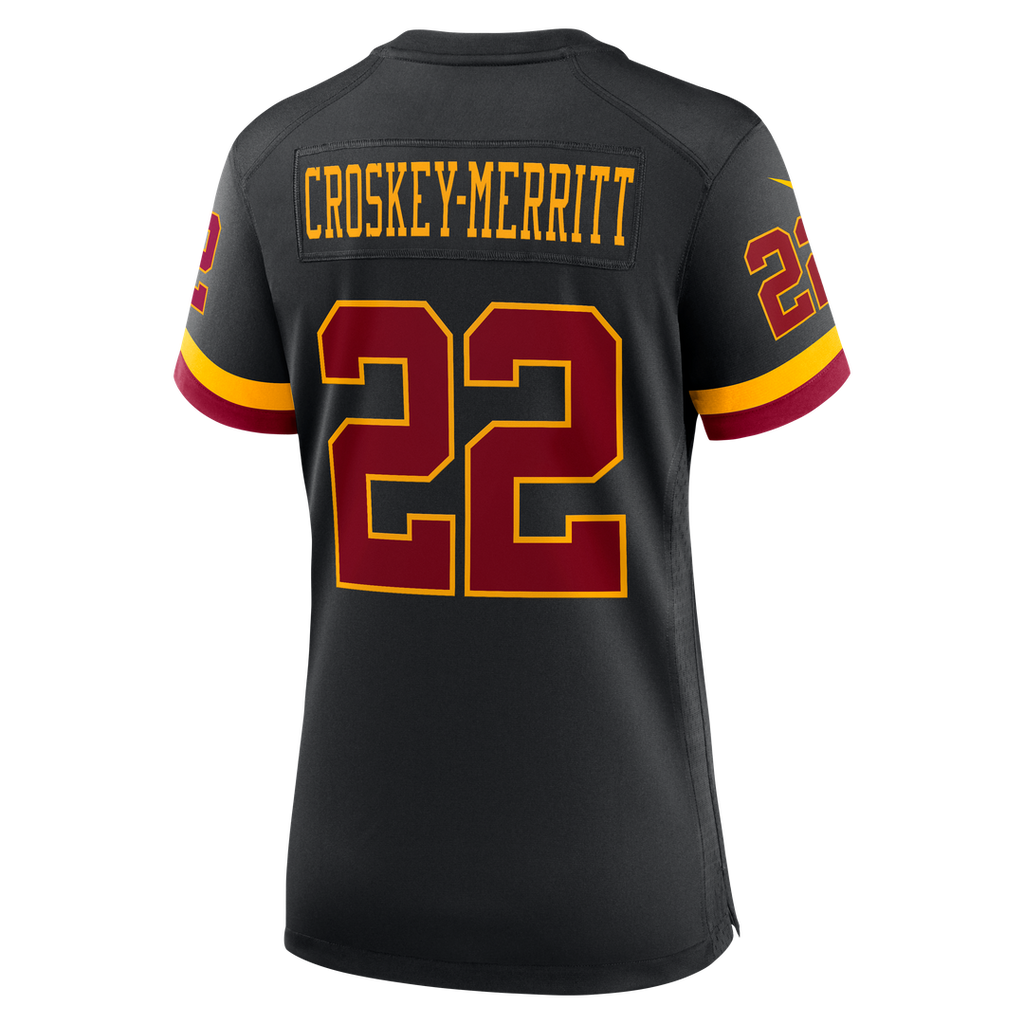 Jacory Croskey-Merritt Washington Commanders Women's Hail Raiser Alternate Jersey - Black