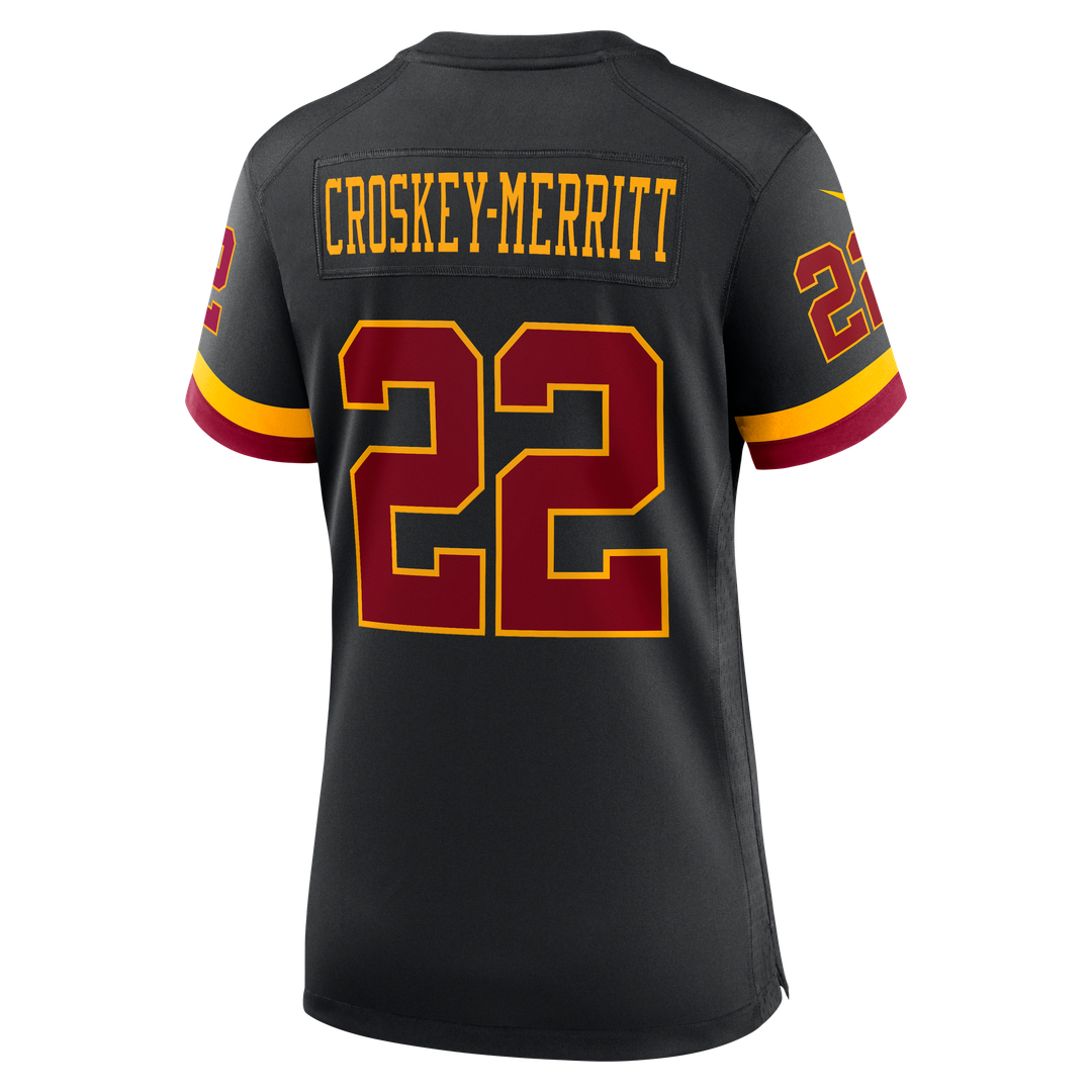 Jacory Croskey-Merritt Washington Commanders Women's Hail Raiser Alternate Jersey - Black