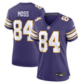 Randy Moss Minnesota Vikings Women's Classic Retired Player Jersey - Purple