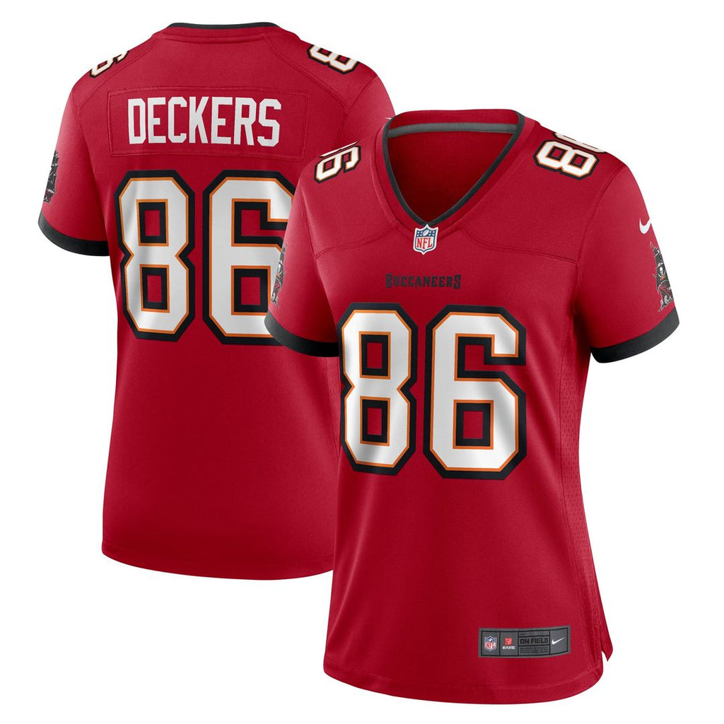 Evan Deckers Tampa Bay Buccaneers Women's Team Jersey - Red