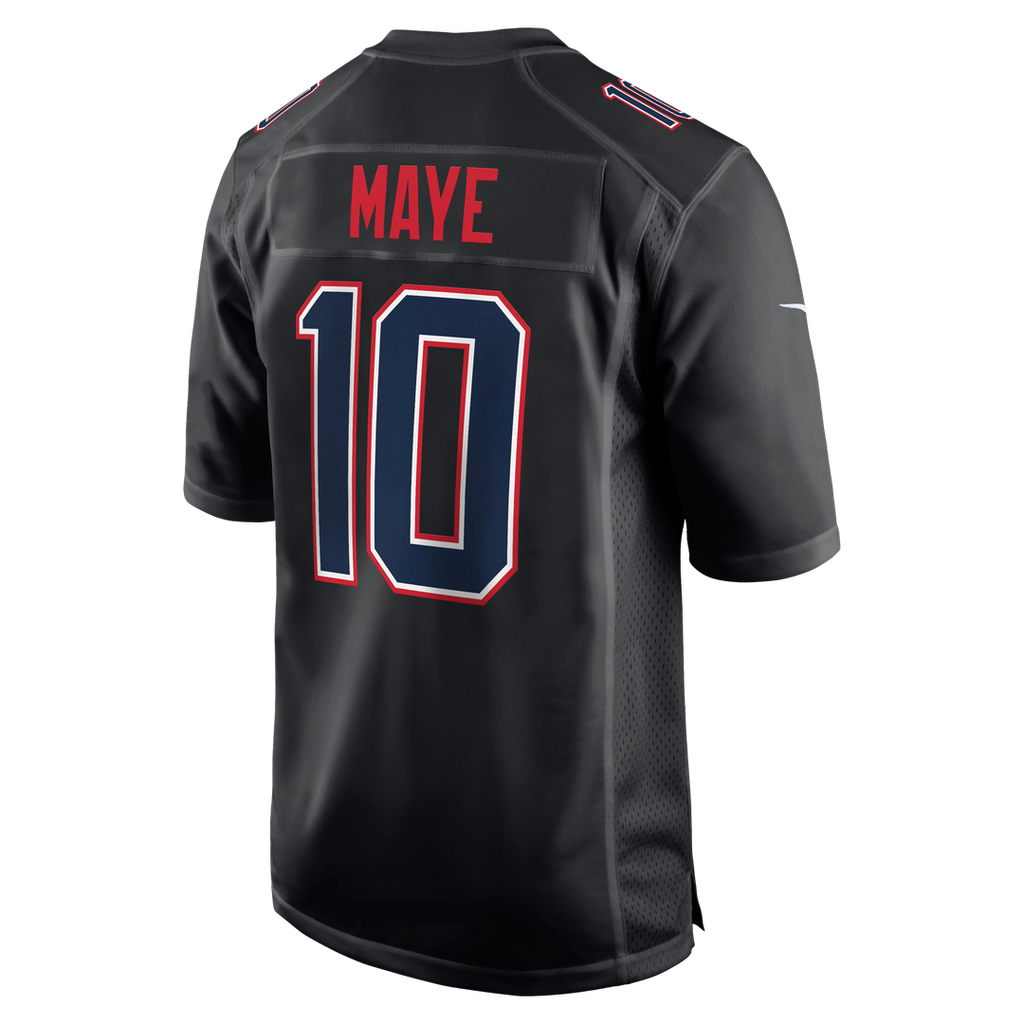 Drake Maye New England Patriots Jersey - Carbon Black