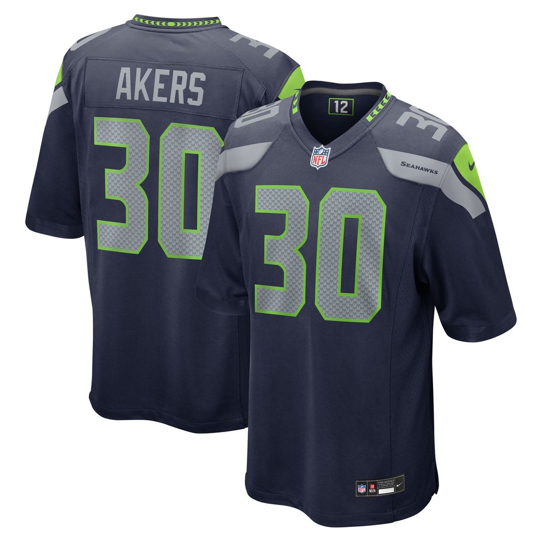 Cam Akers Seattle Seahawks Team Jersey - College Navy