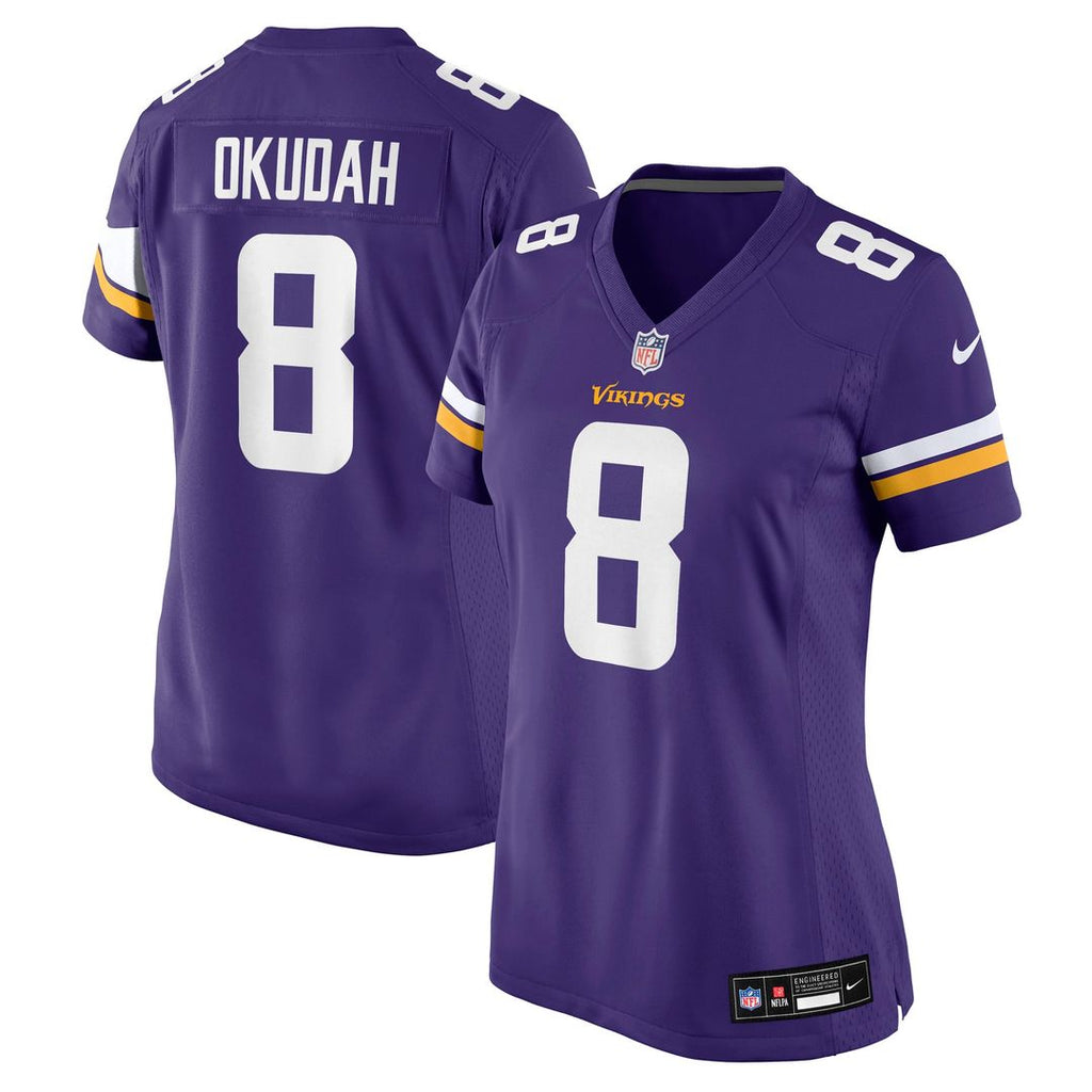 Jeff Okudah Minnesota Vikings Women's Team Jersey - Purple