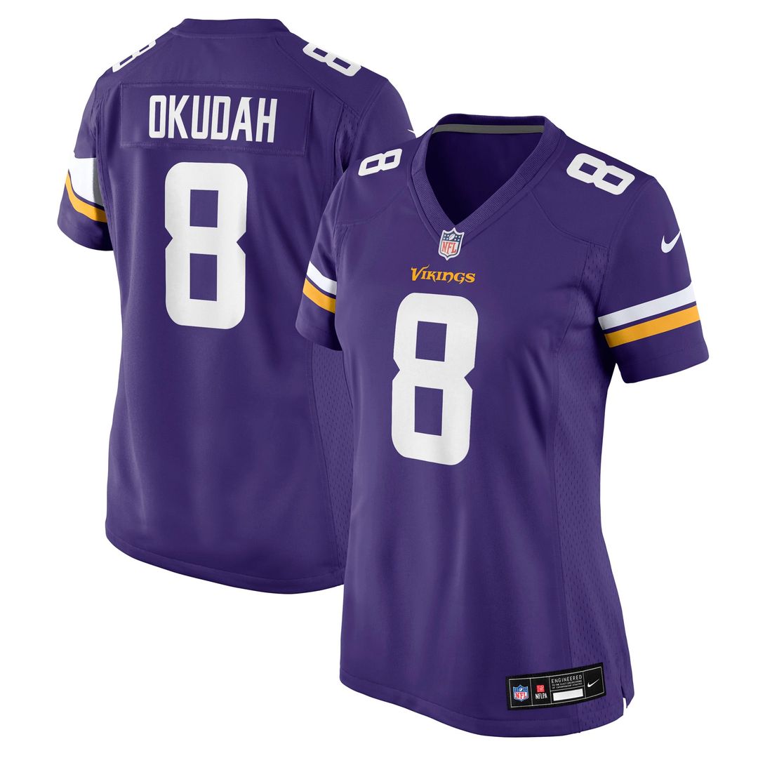 Jeff Okudah Minnesota Vikings Women's Team Jersey - Purple
