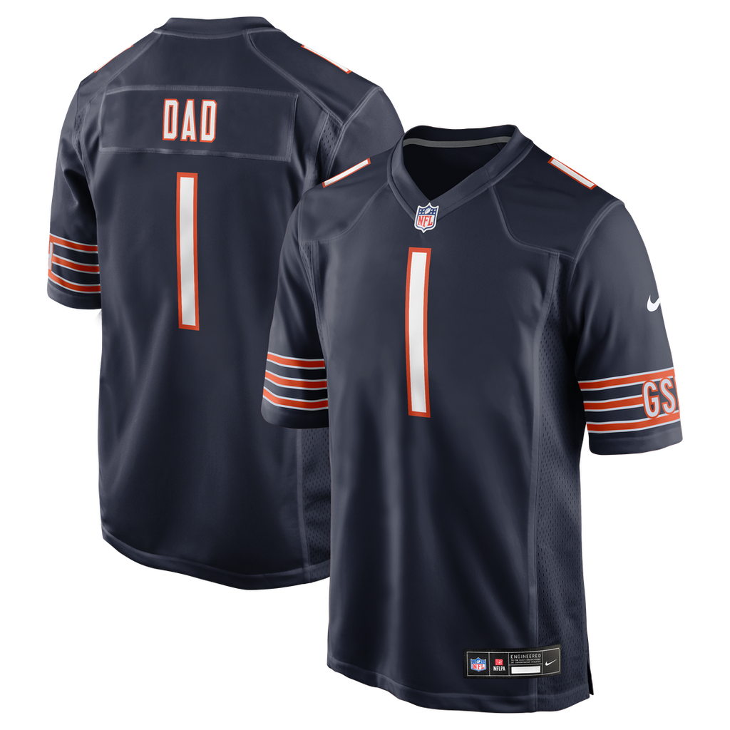 Number 1 Dad Chicago Bears Jersey - Navy
