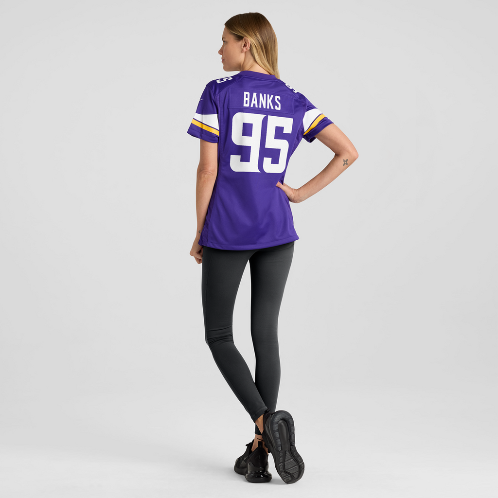 Caleb Banks Minnesota Vikings Women's Team Jersey - Purple