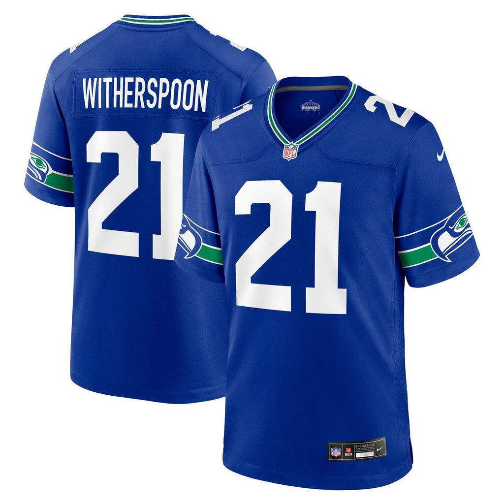 Devon Witherspoon Seattle Seahawks Throwback Player Jersey - Royal