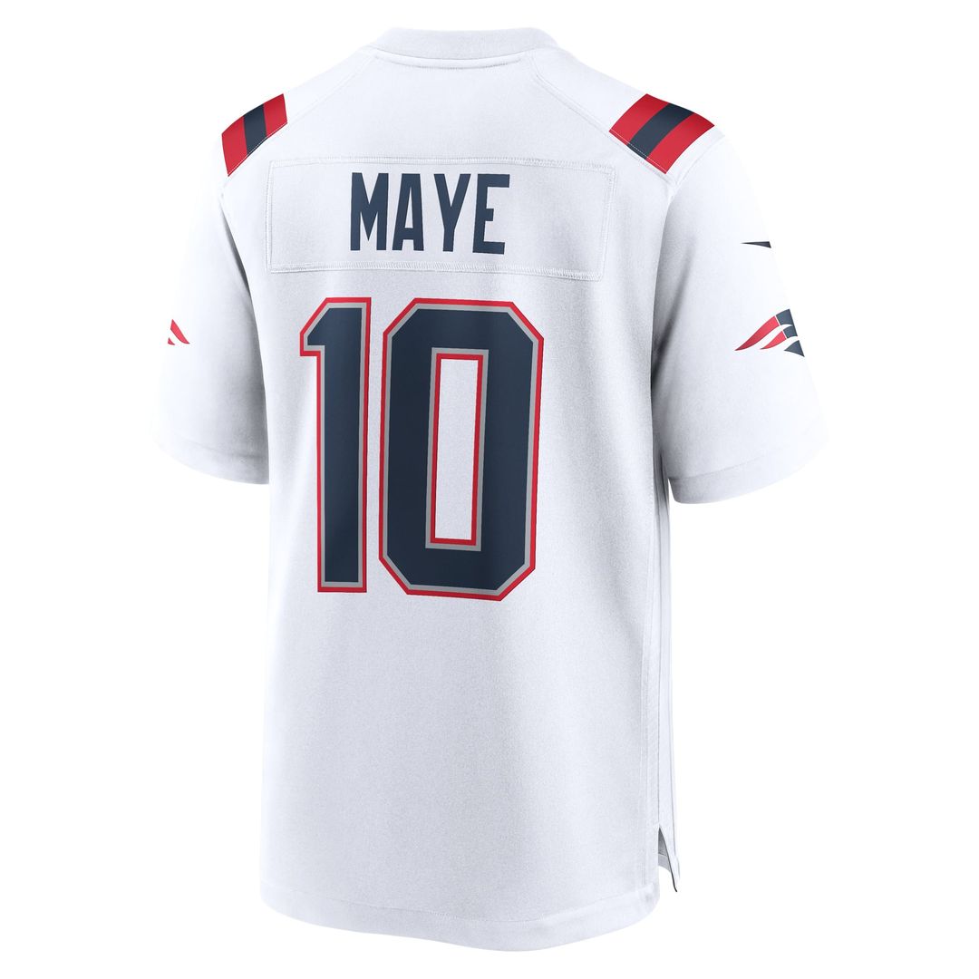 Drake Maye New England Patriots Player Jersey - White
