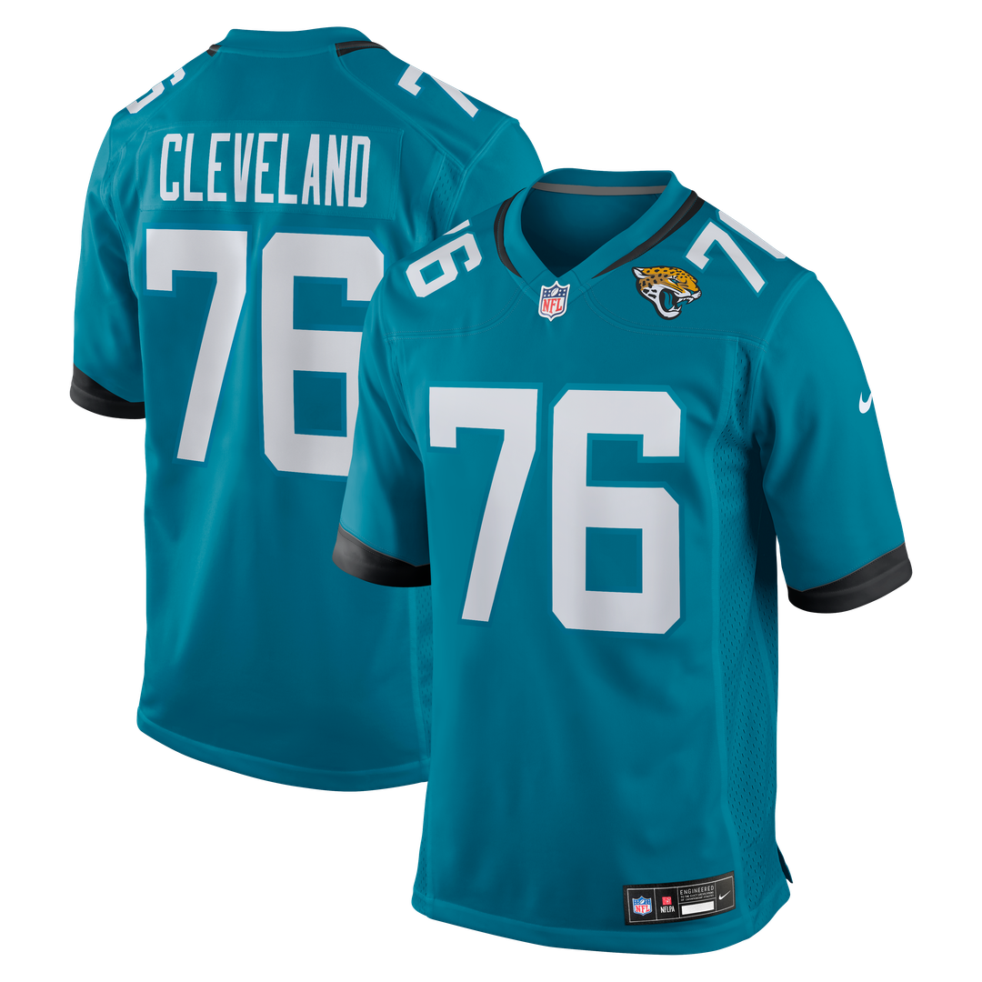 Ezra Cleveland Jacksonville Jaguars Jersey - Teal