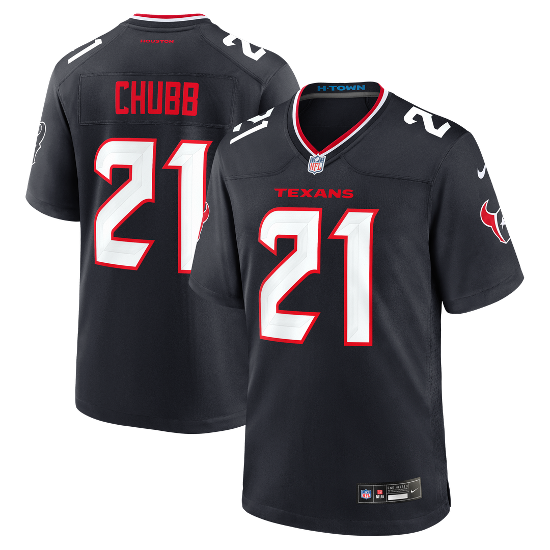 Nick Chubb Houston Texans Team Jersey - Navy