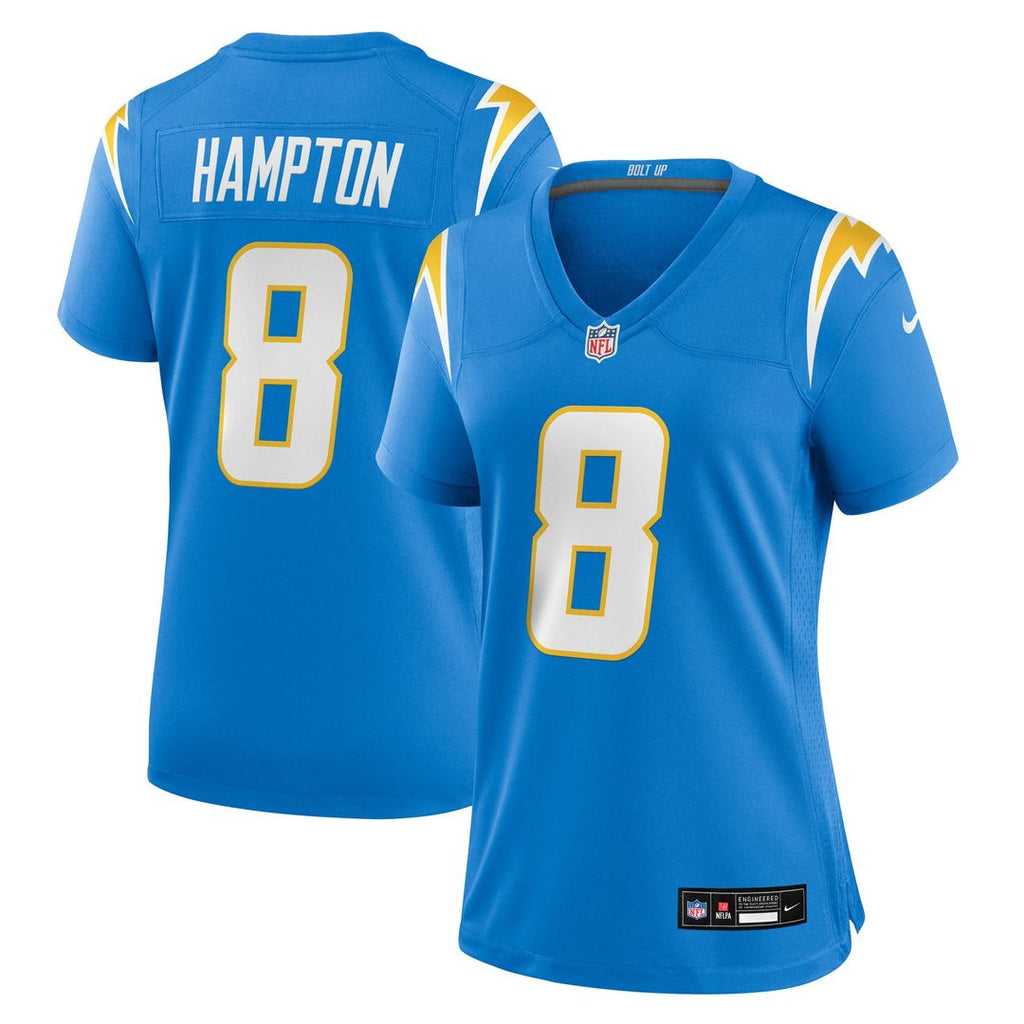 Omarion Hampton Los Angeles Chargers Women's Team Jersey - Powder Blue
