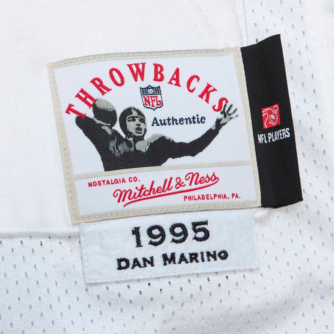 Dan Marino Miami Dolphins 1995 Authentic Throwback Retired Player Pocket Jersey - White
