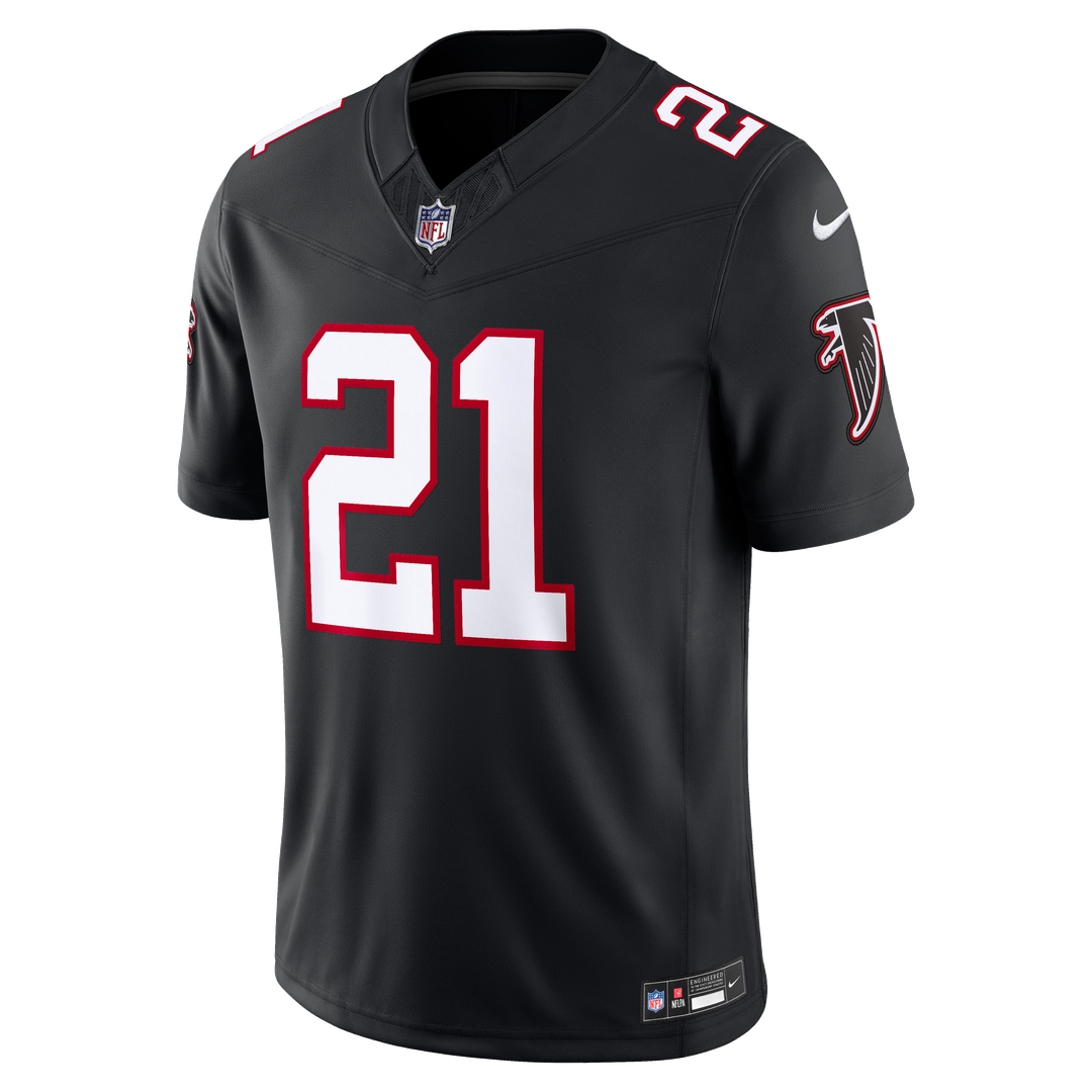 Deion Sanders Atlanta Falcons Alternate Throwback Stitched Retired Jersey - Black
