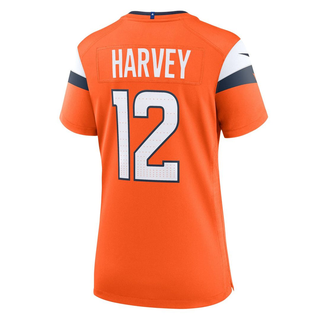 RJ Harvey Denver Broncos Women's Team Jersey - Orange