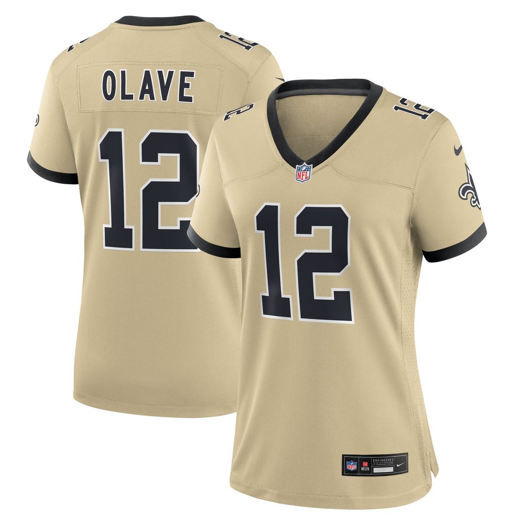 Chris Olave New Orleans Saints Women's Gameday Golds Alternate Jersey - Gold