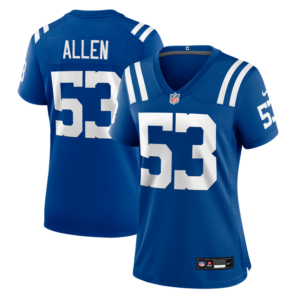 CJ Allen Indianapolis Colts Women's Team Jersey - Royal