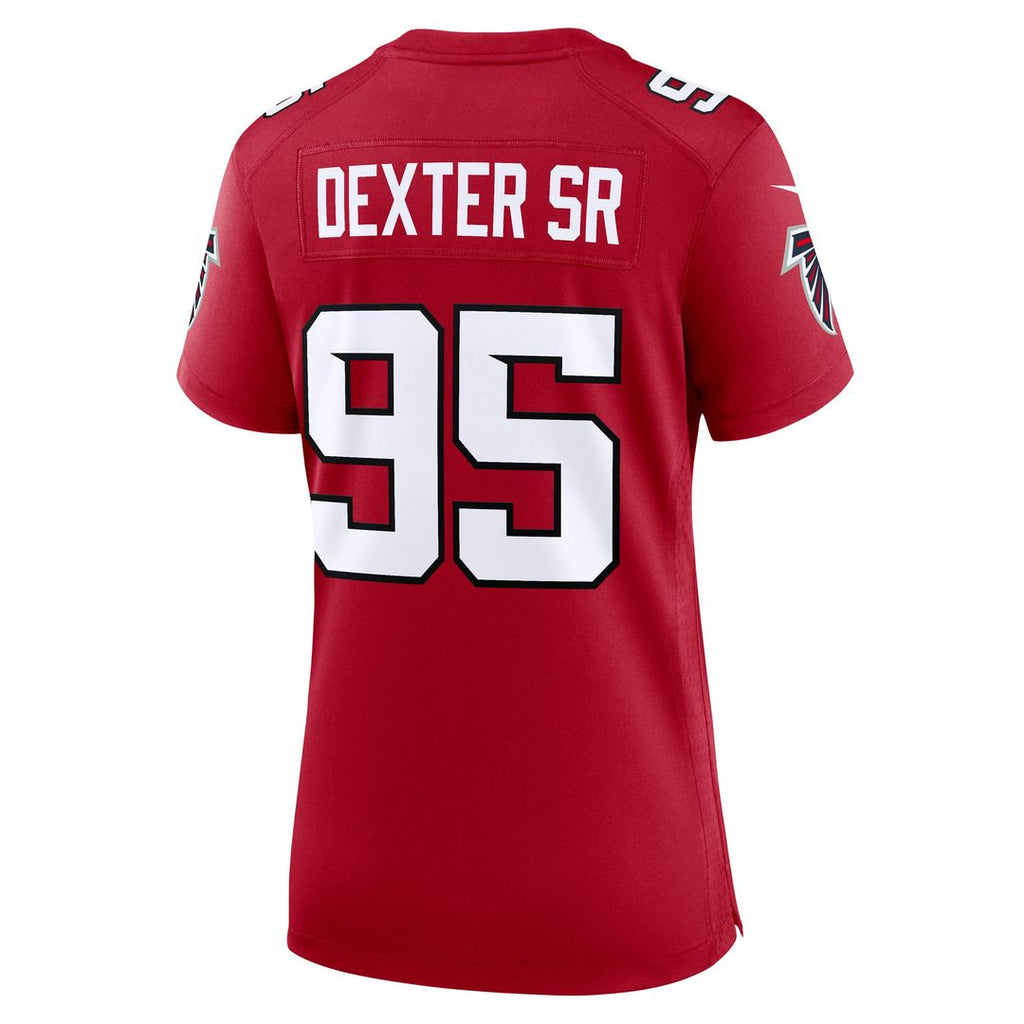 Gervon Dexter Sr. Atlanta Falcons Women's Team Jersey - Red