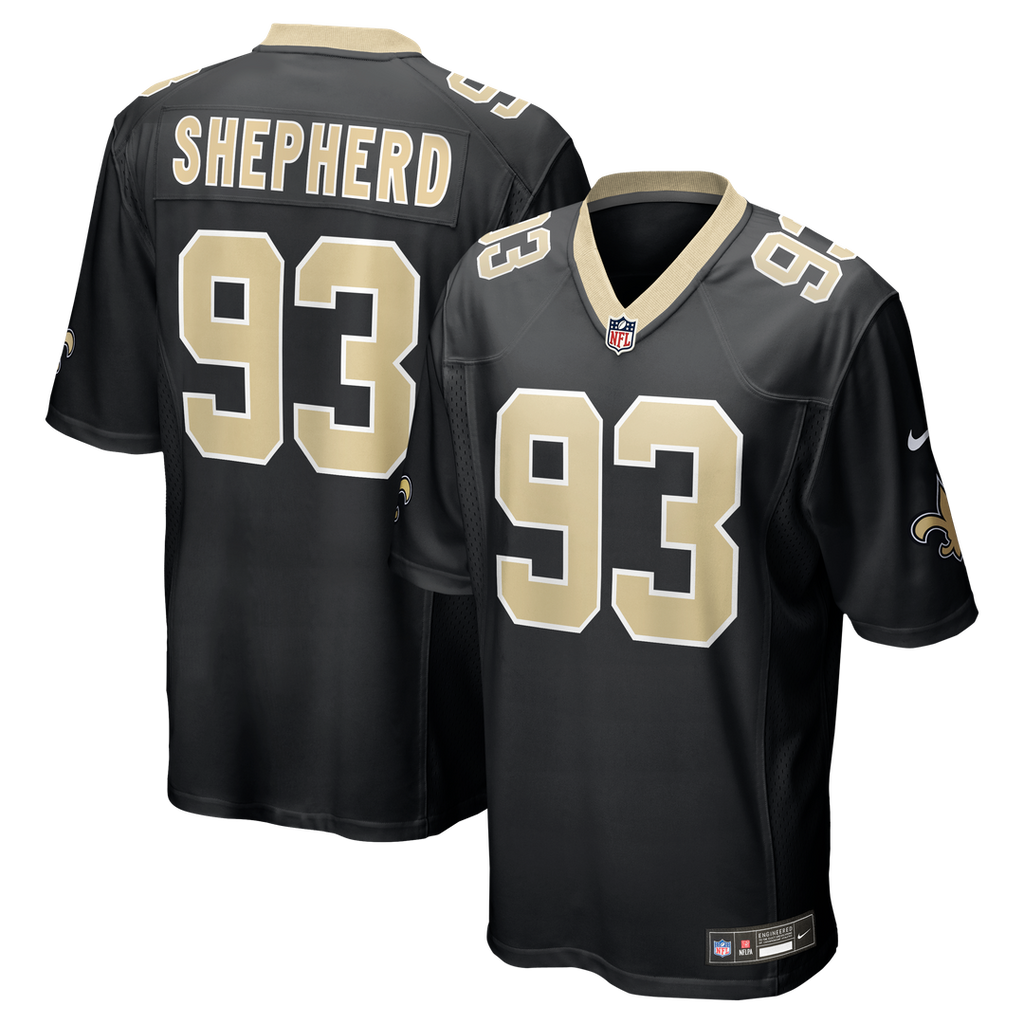 Nathan Shepherd New Orleans Saints Jersey - Black