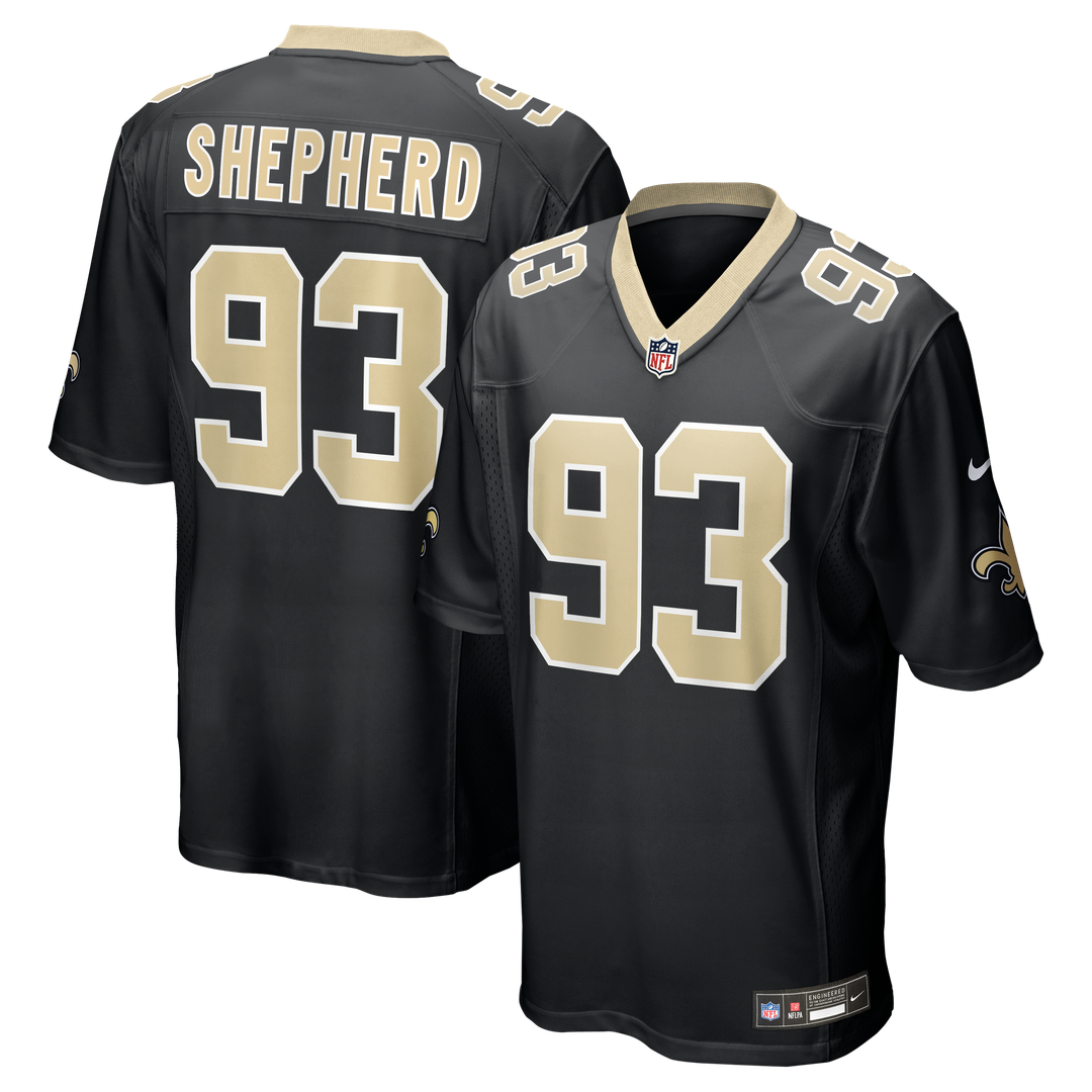 Nathan Shepherd New Orleans Saints Jersey - Black