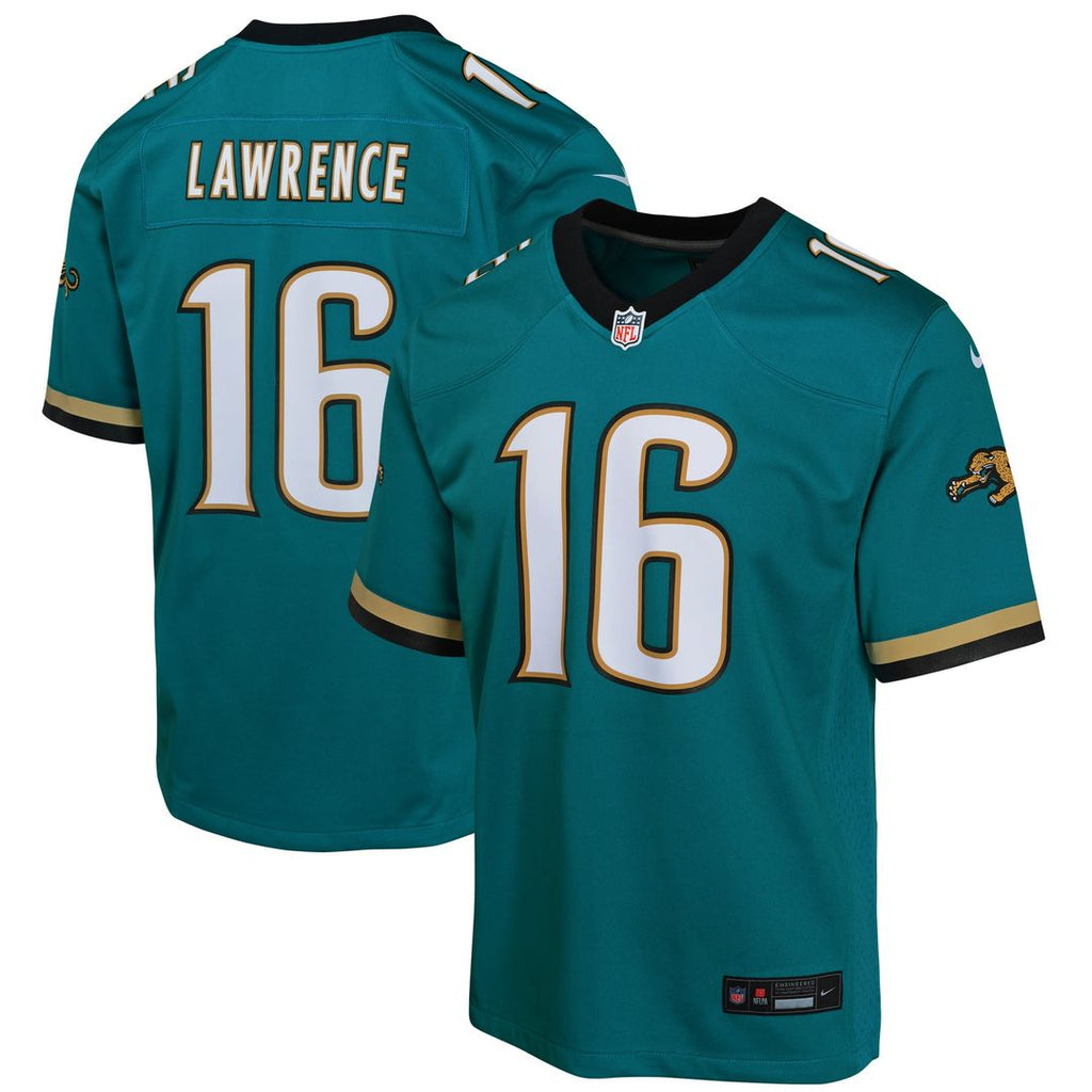 Trevor Lawrence Jacksonville Jaguars Youth Jersey - Teal