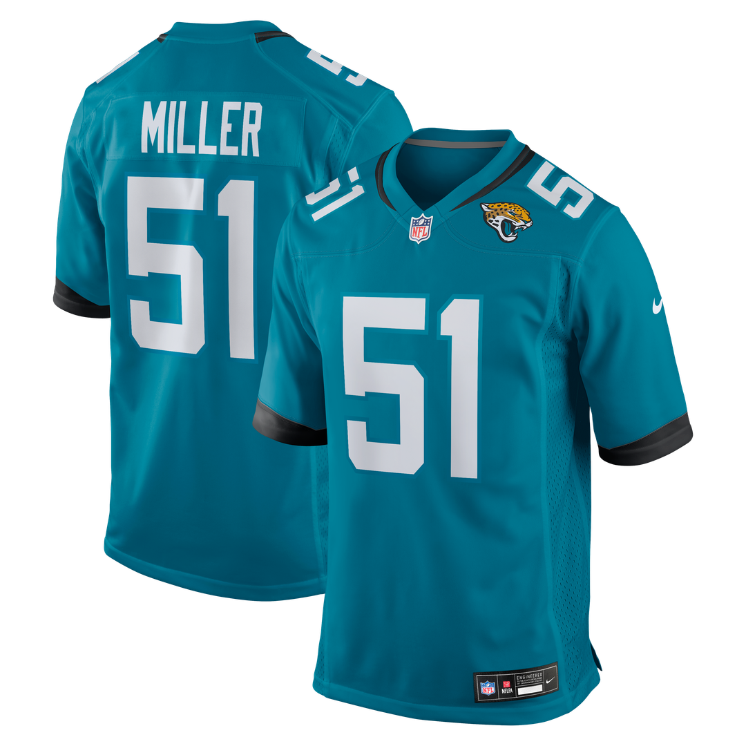 Ventrell Miller Jacksonville Jaguars Jersey - Teal