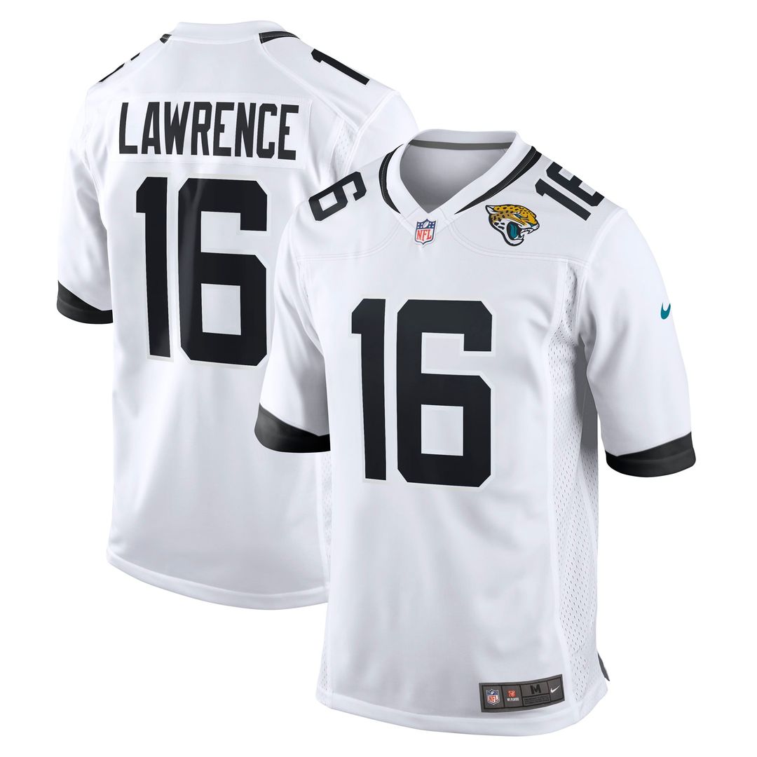 Trevor Lawrence Jacksonville Jaguars White Jersey - White