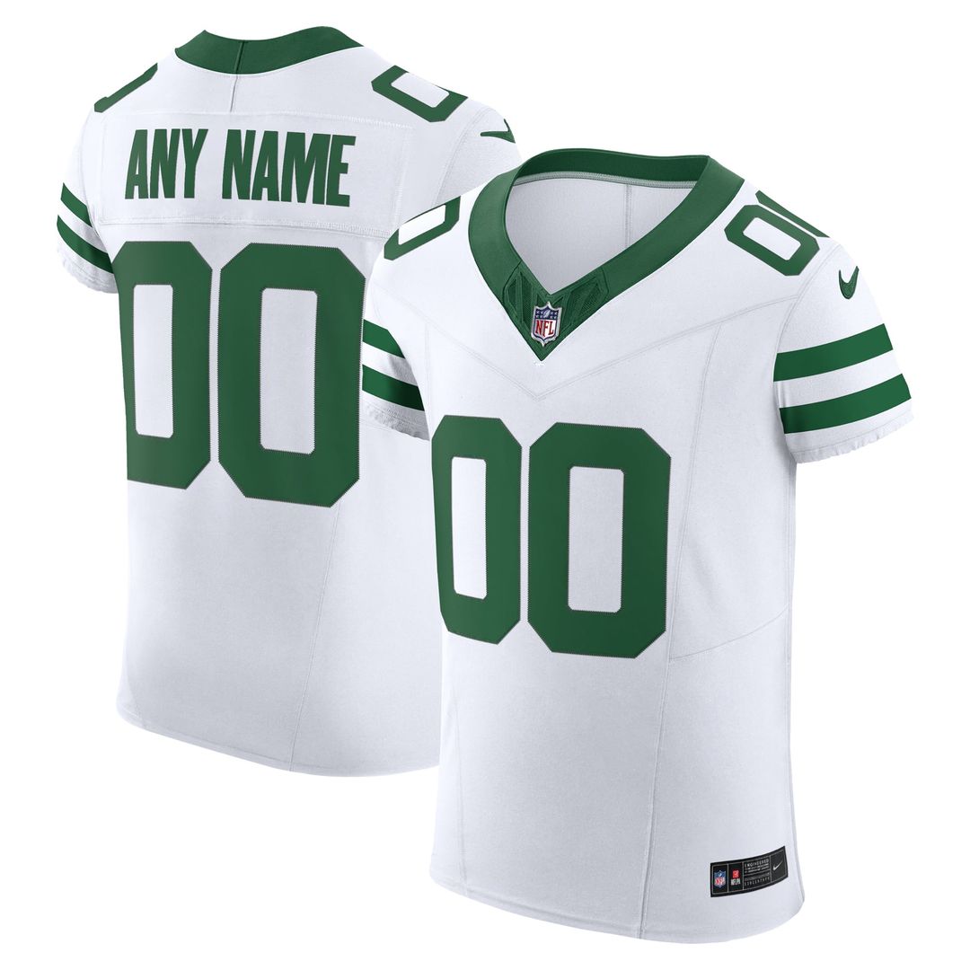 New York Jets Elite Custom Jersey - White