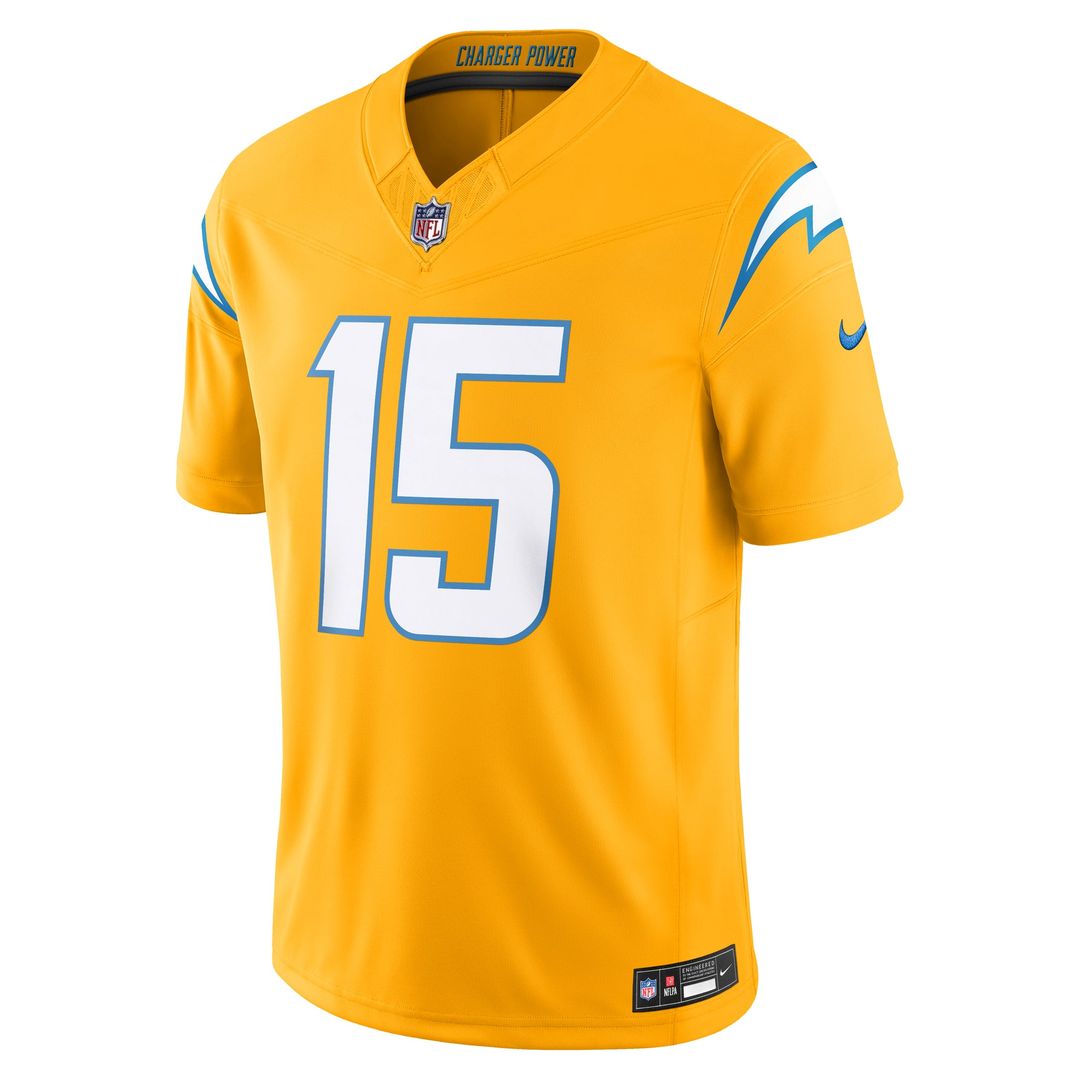 Ladd McConkey Los Angeles Chargers Alternate Charger Power Jersey - Gold