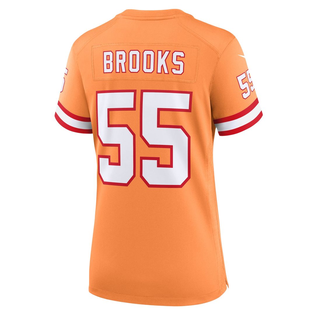 Derrick Brooks Tampa Bay Buccaneers Women's Throwback Jersey - Orange