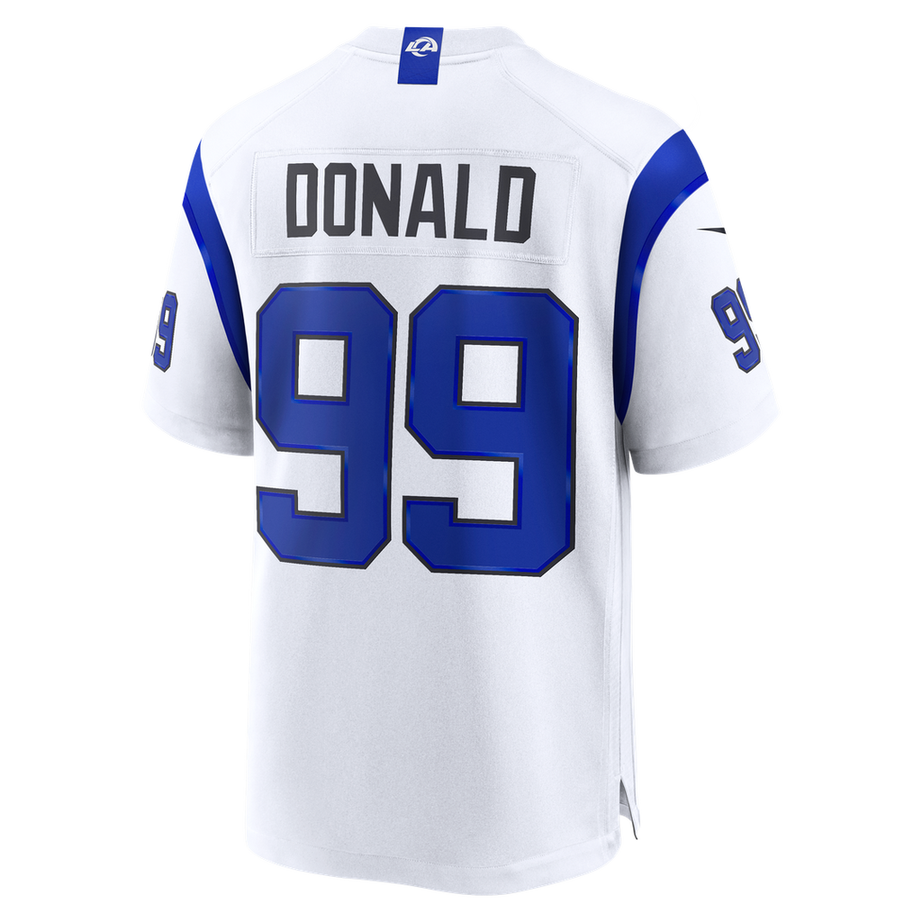 Aaron Donald Los Angeles Rams Fearsome White Jersey