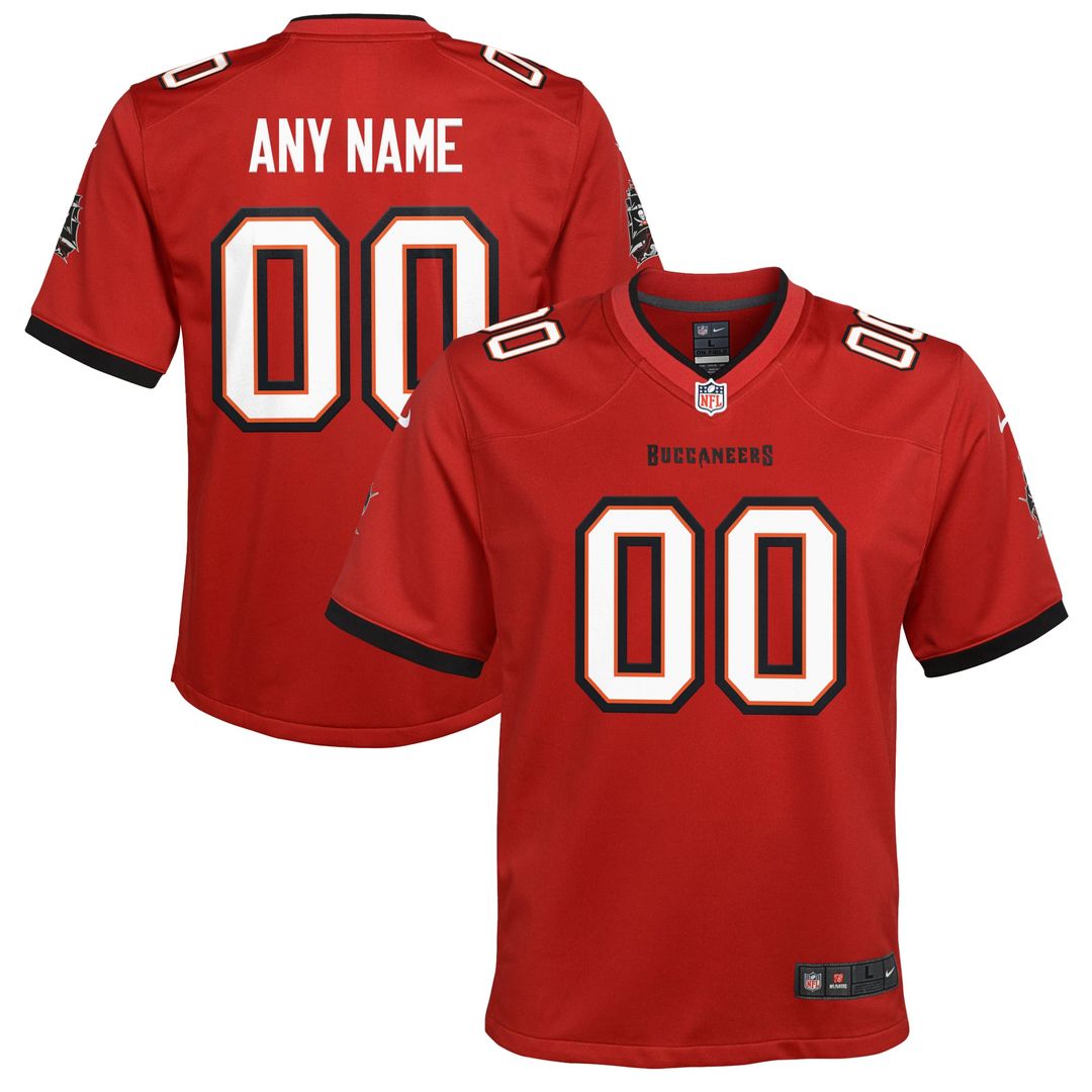 Tampa Bay Buccaneers Youth Alternate Custom Jersey - Pewter