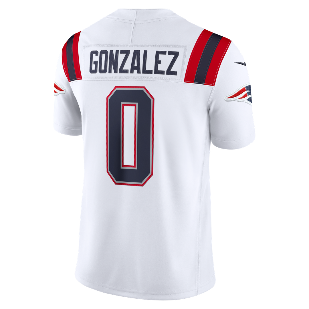 Christian Gonzalez New England Patriots Alternate Stitched Jersey - Red