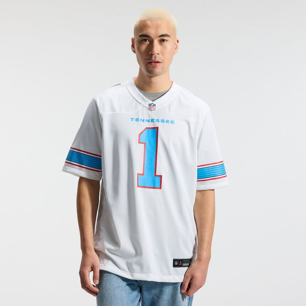 Cameron Ward Tennessee Titans Jersey - White