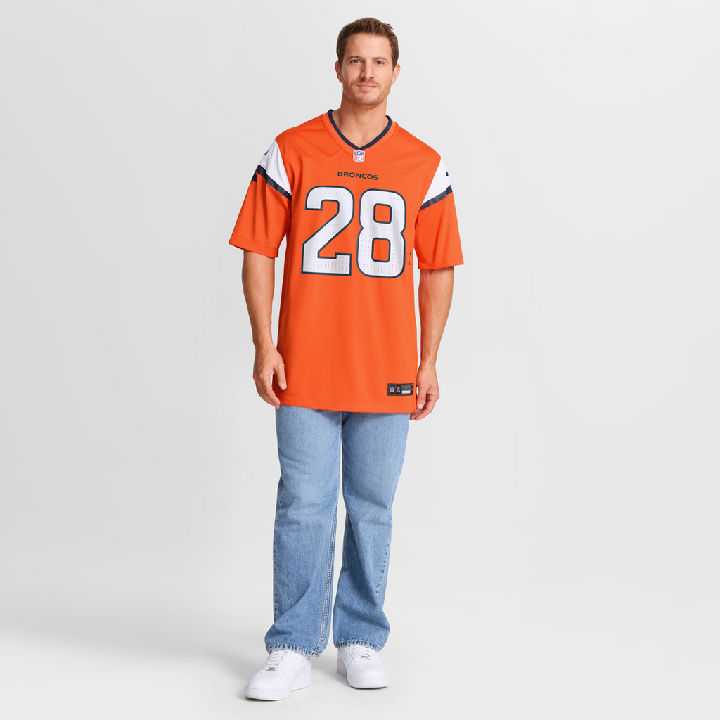 Tyler Badie Denver Broncos Team Jersey - Orange
