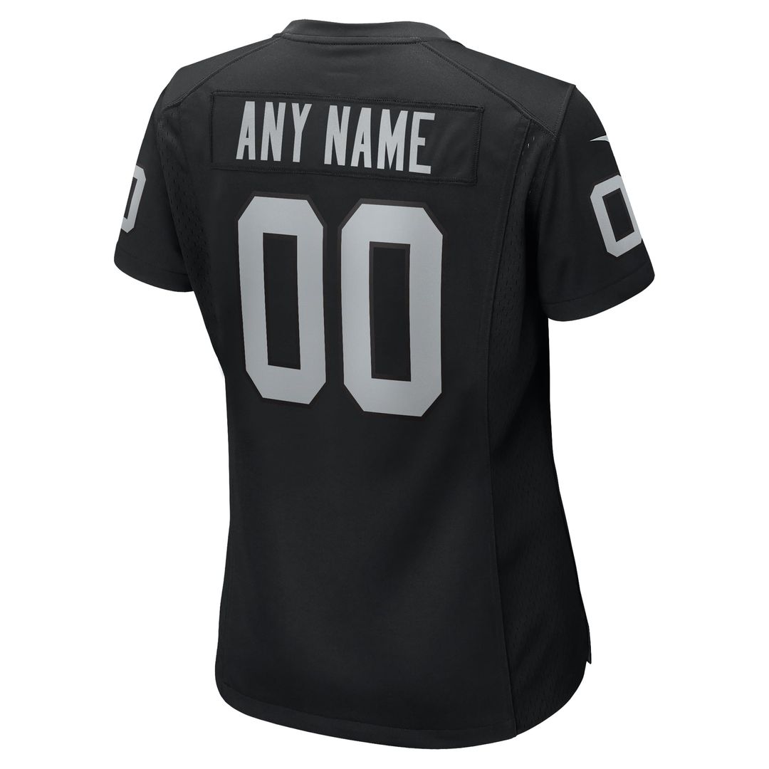 Las Vegas Raiders Women's Custom Jersey - Black