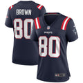Troy Brown New England Patriots Women's Game Retired Player Jersey - Navy