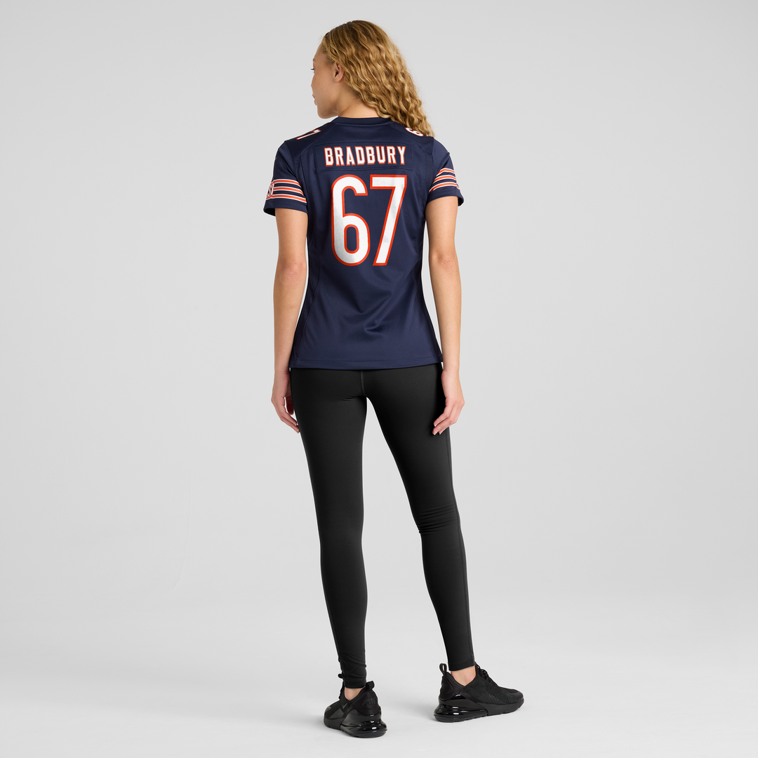 Garrett Bradbury Chicago Bears Women's Team Jersey - Navy